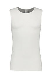 Cotton Air Tank Top, weiss