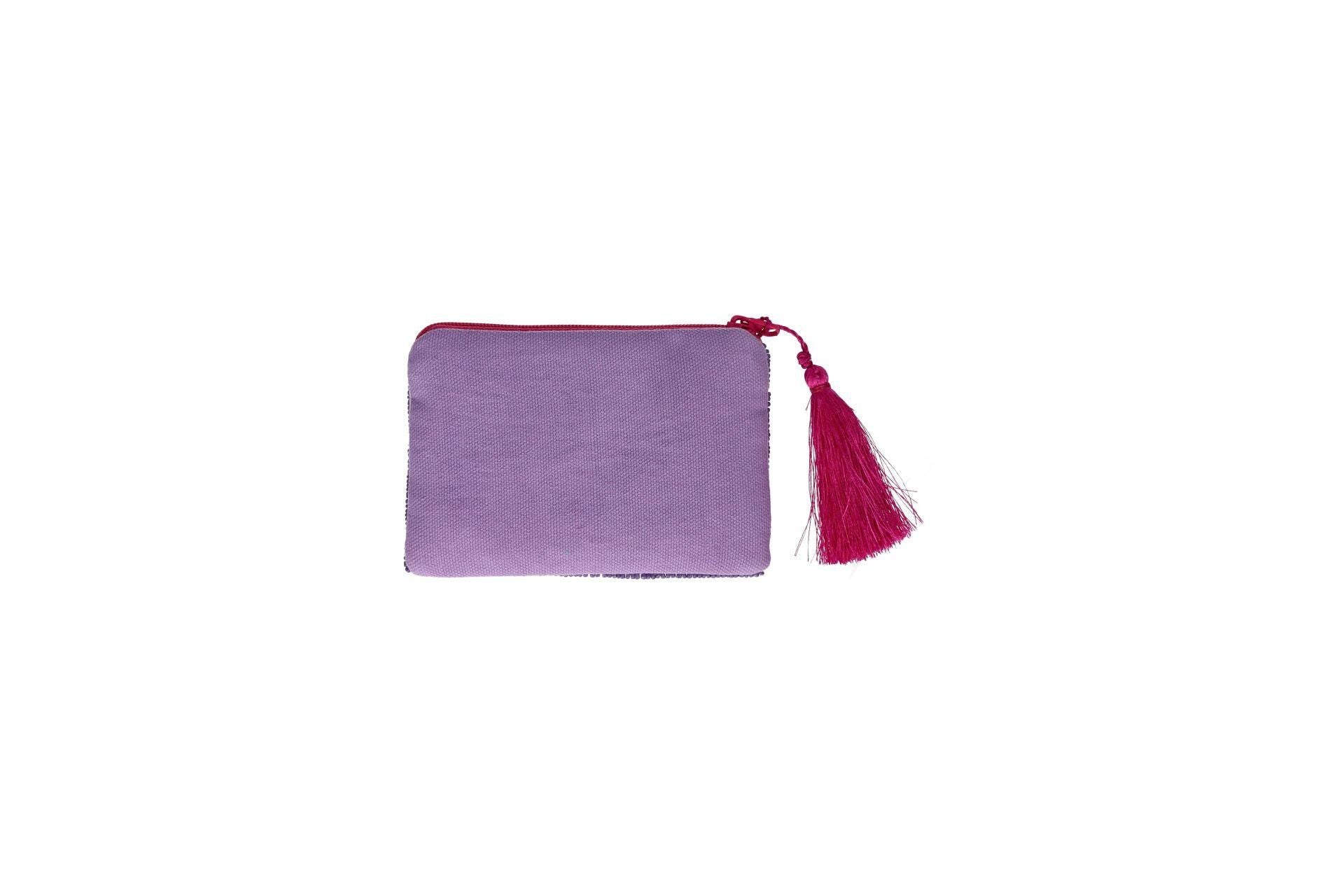 Kosmetiktasche mit Pailletten SMILE