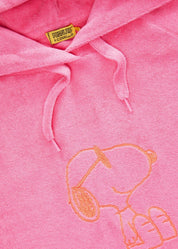 Frottee-Strandhoodie mit Snoopy-Stickerei