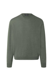 Pullover Rundhals 1/1 Arm, Foggy Teal