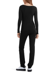 Langarmshirt aus dezent transparentem Material