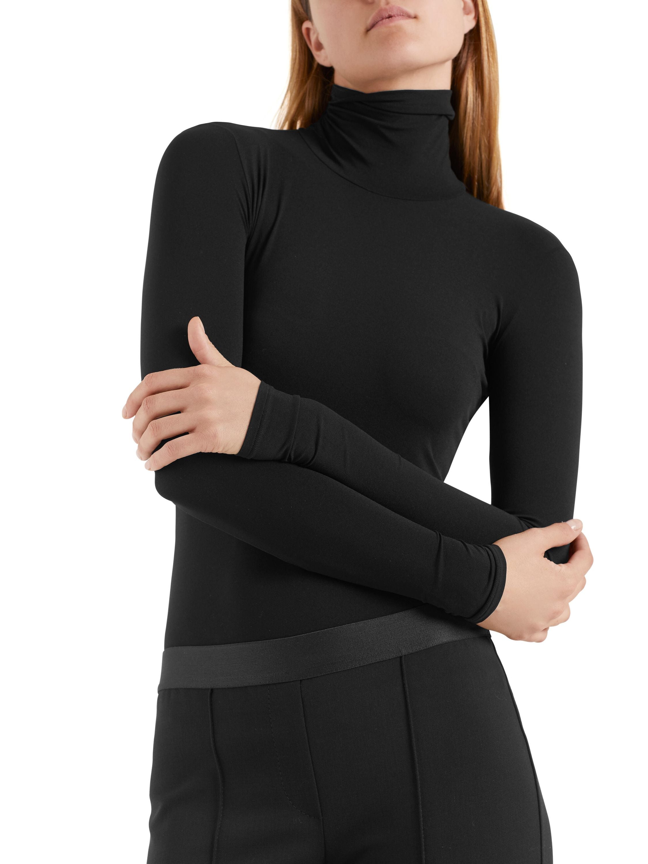 Strickpullover mit Rollkragen