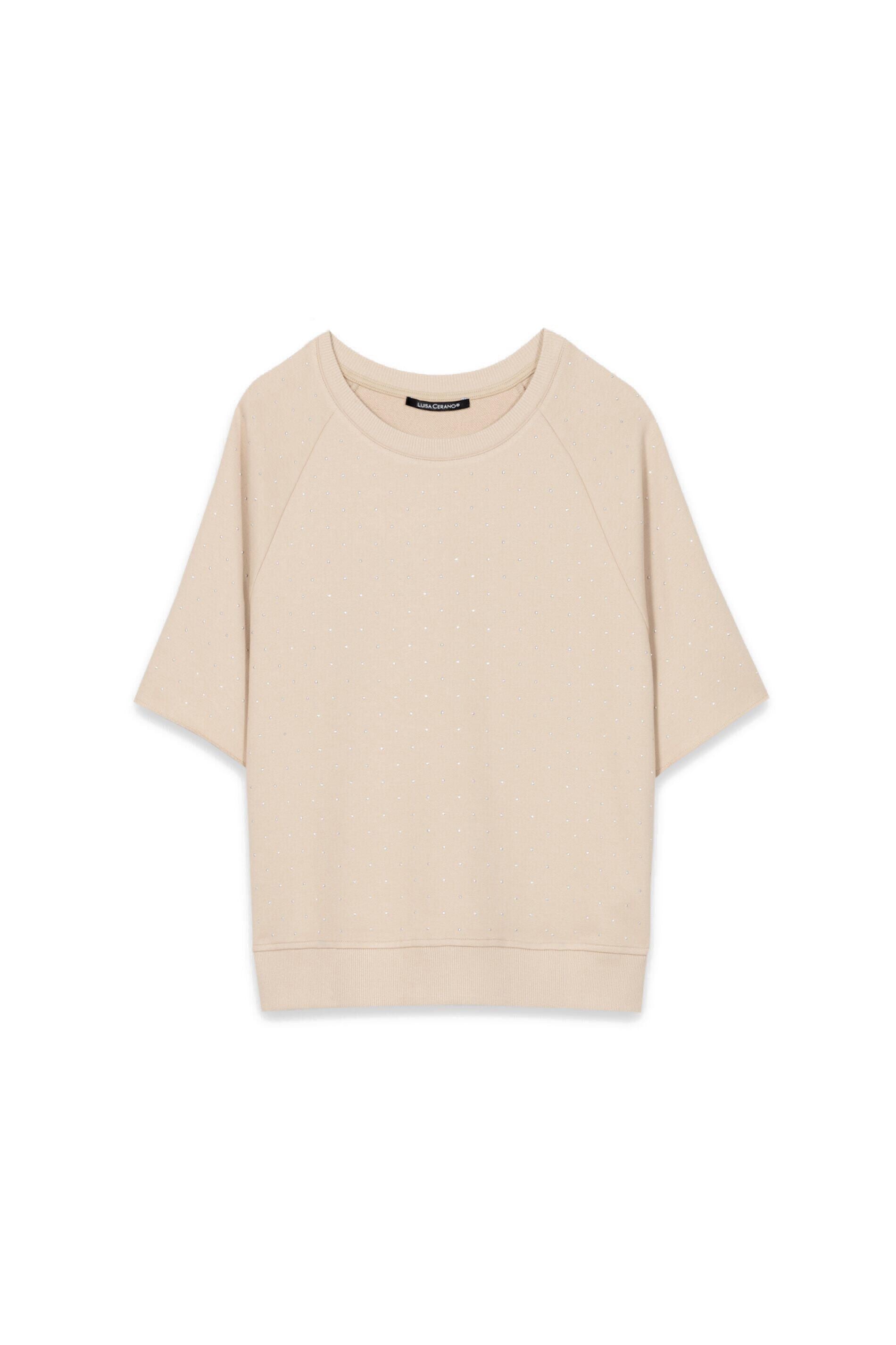 T-Shirt mit Strasssteinen