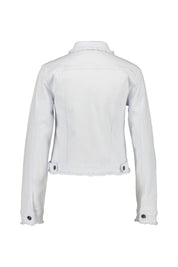 Jeansjacke mit Fransen