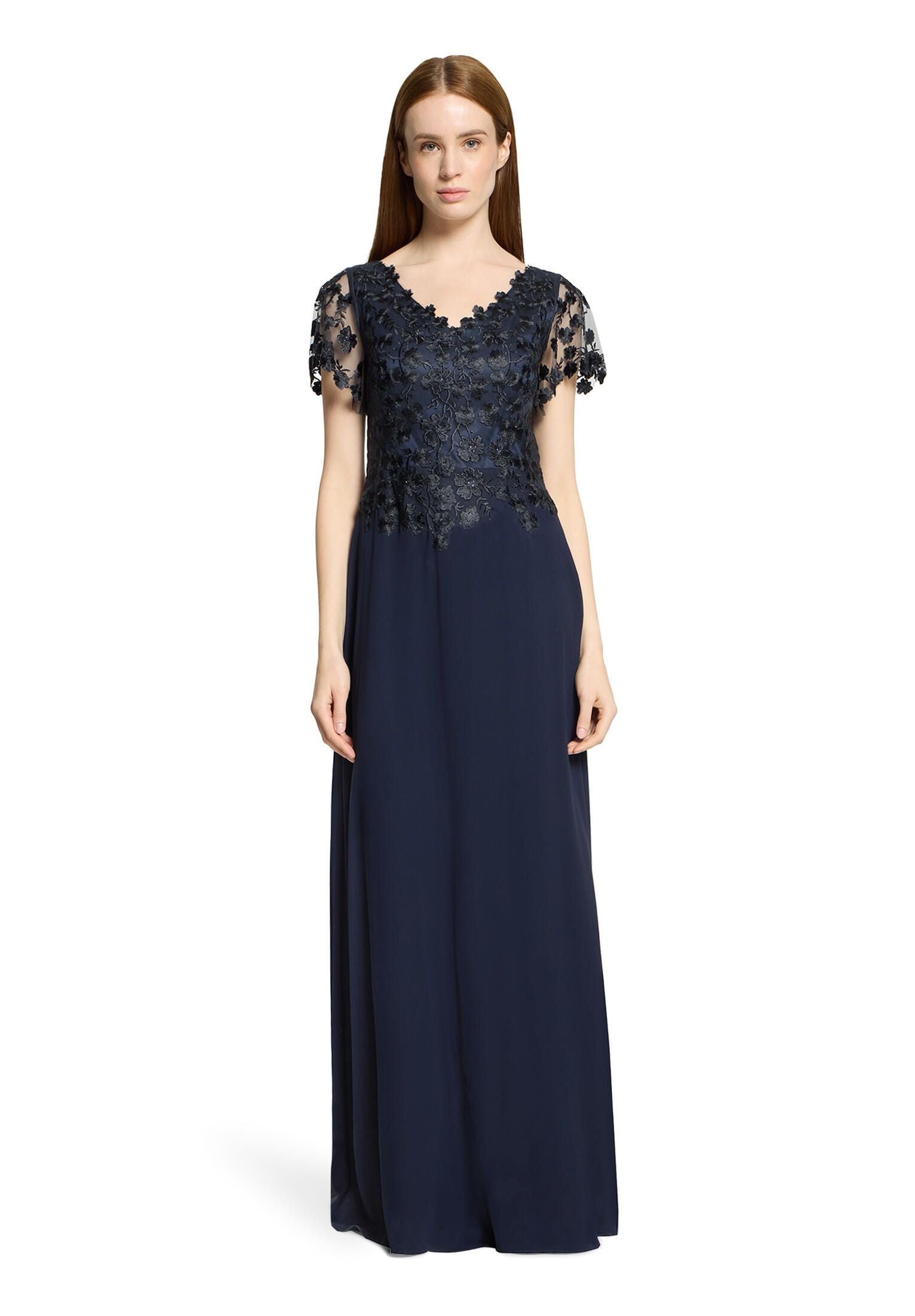 Abendkleid mit Spitzenstickerei