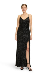 Abendkleid mit Pailletten