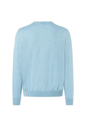 Pullover Rundhals 1/1 Arm, Ocean Aqua