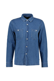Jeans-Overshirt aus Baumwollmix