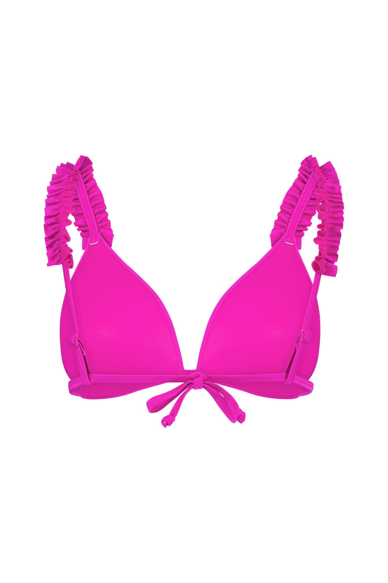 Triangel-Bikini-Top mit Rüschen