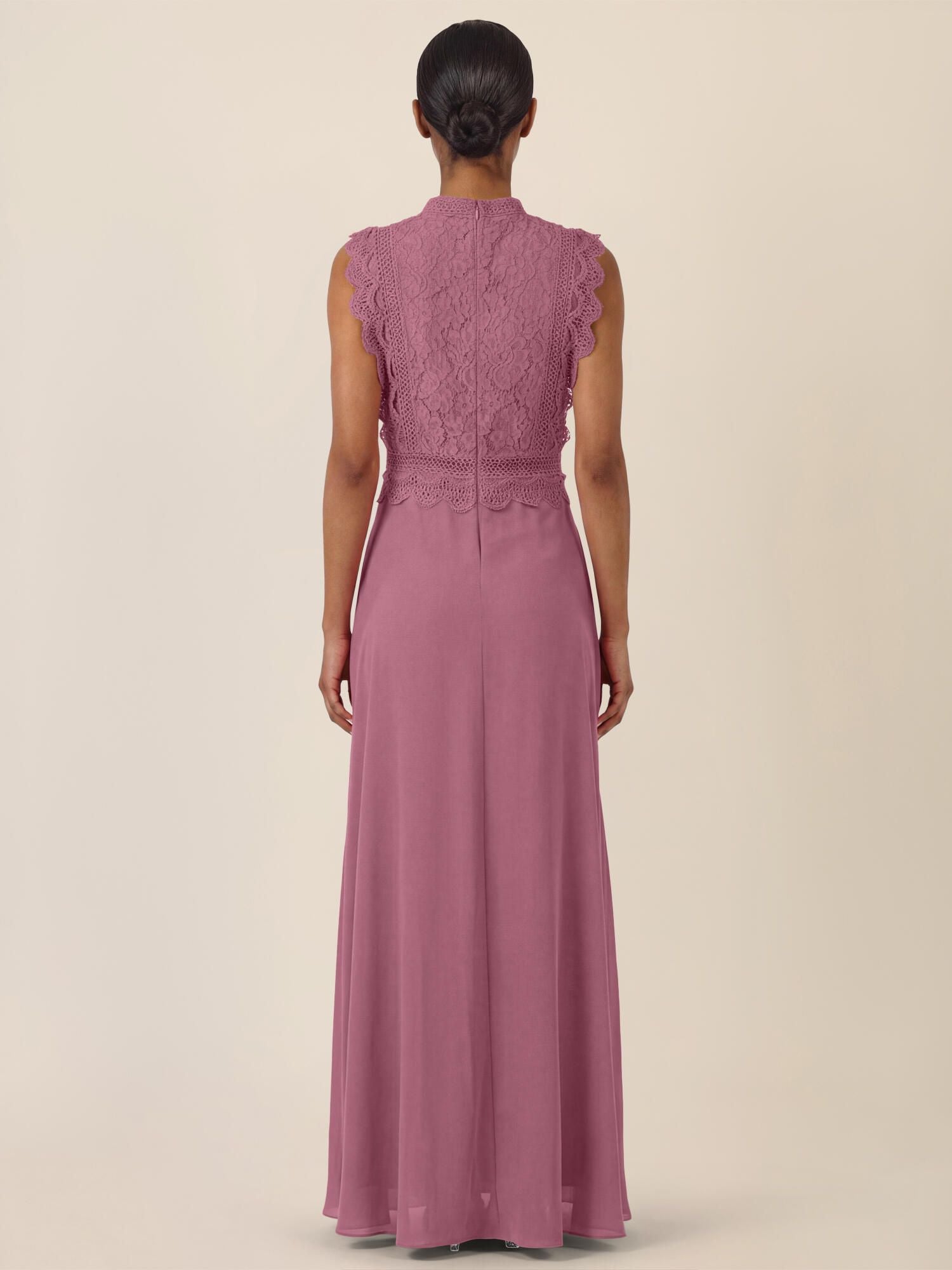 Abendkleid Maxi mit Stehkragen