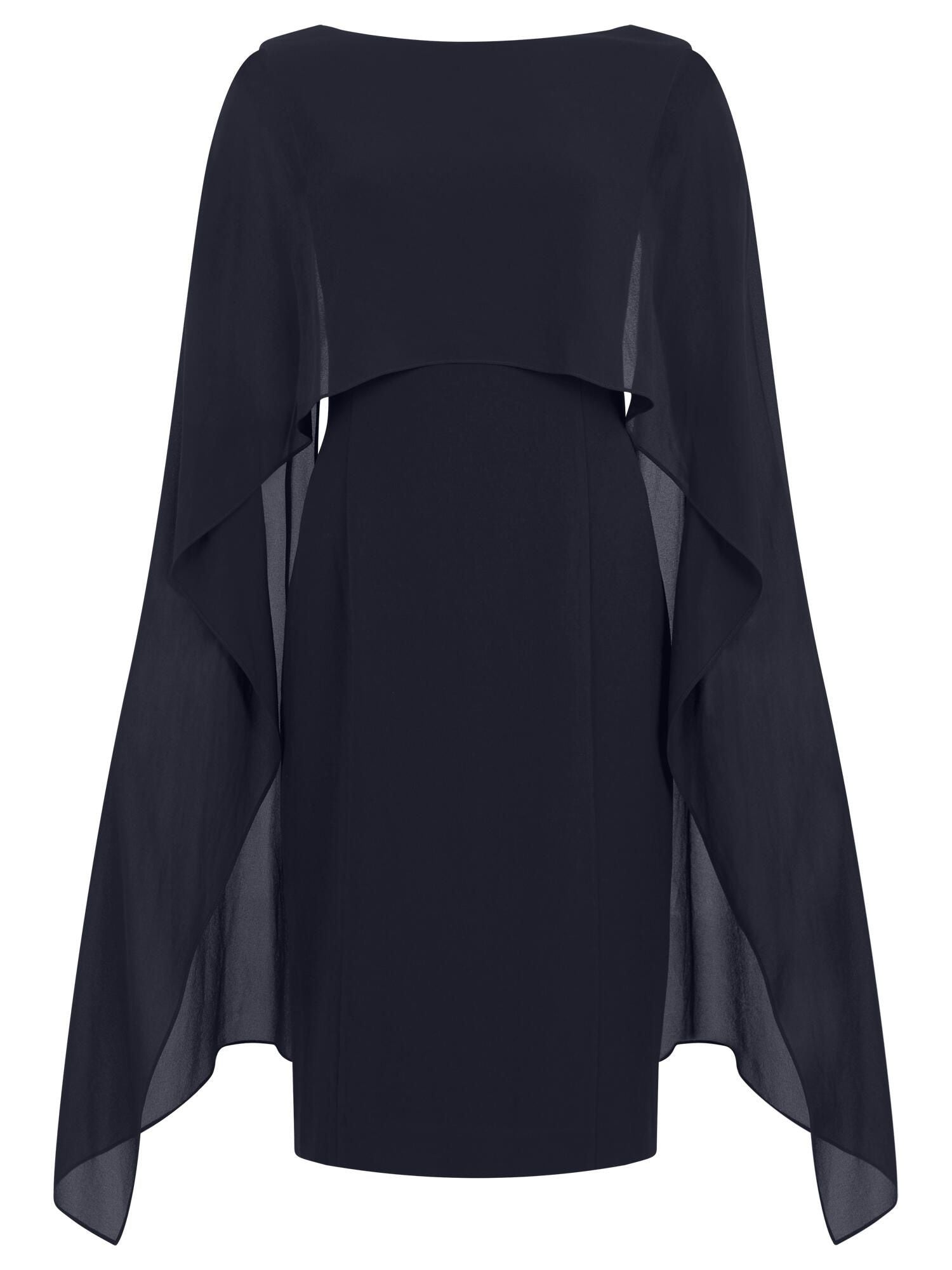 Etuikleid Mini mit Chiffonstola