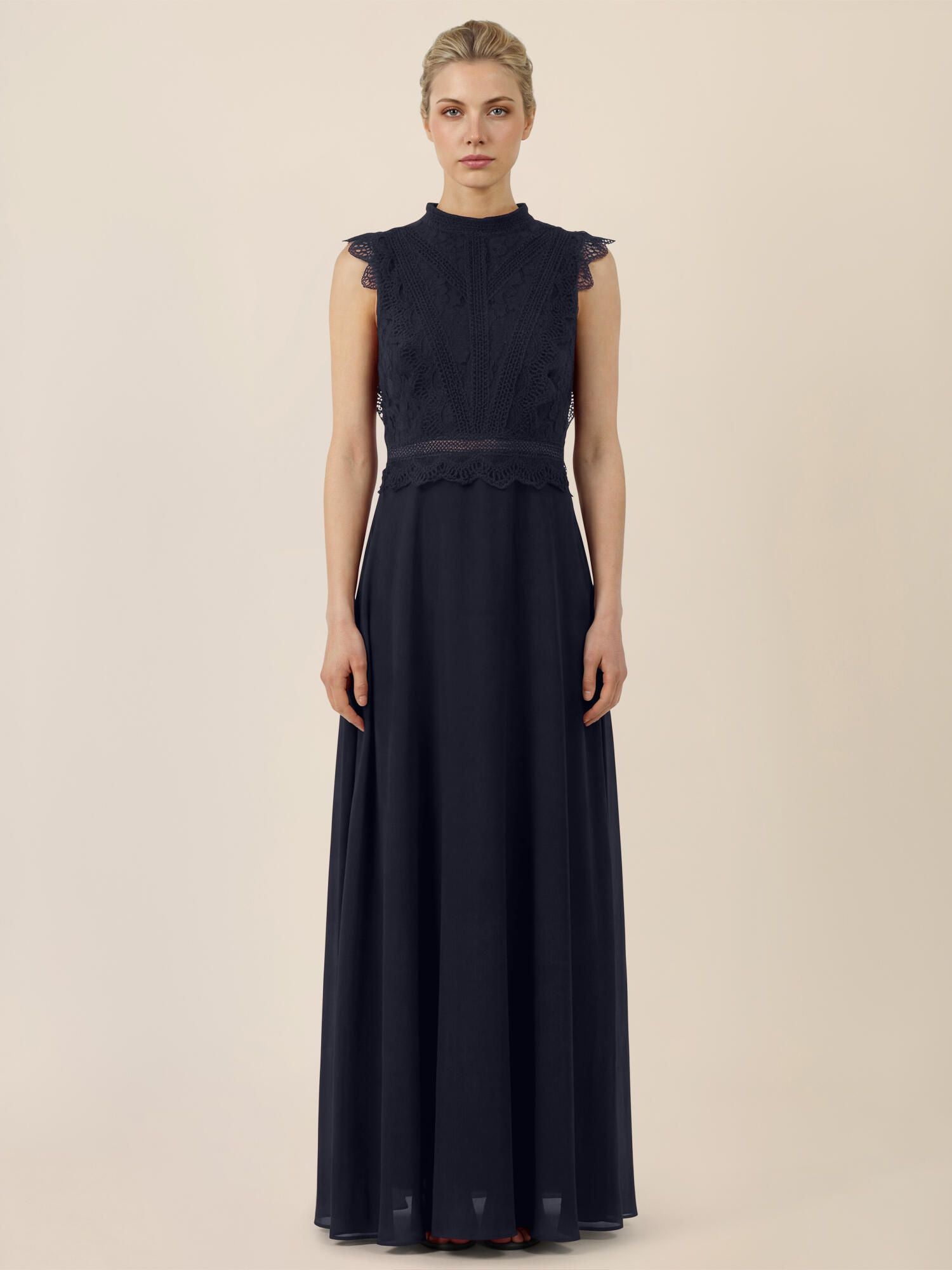 Abendkleid Maxi mit Spitze