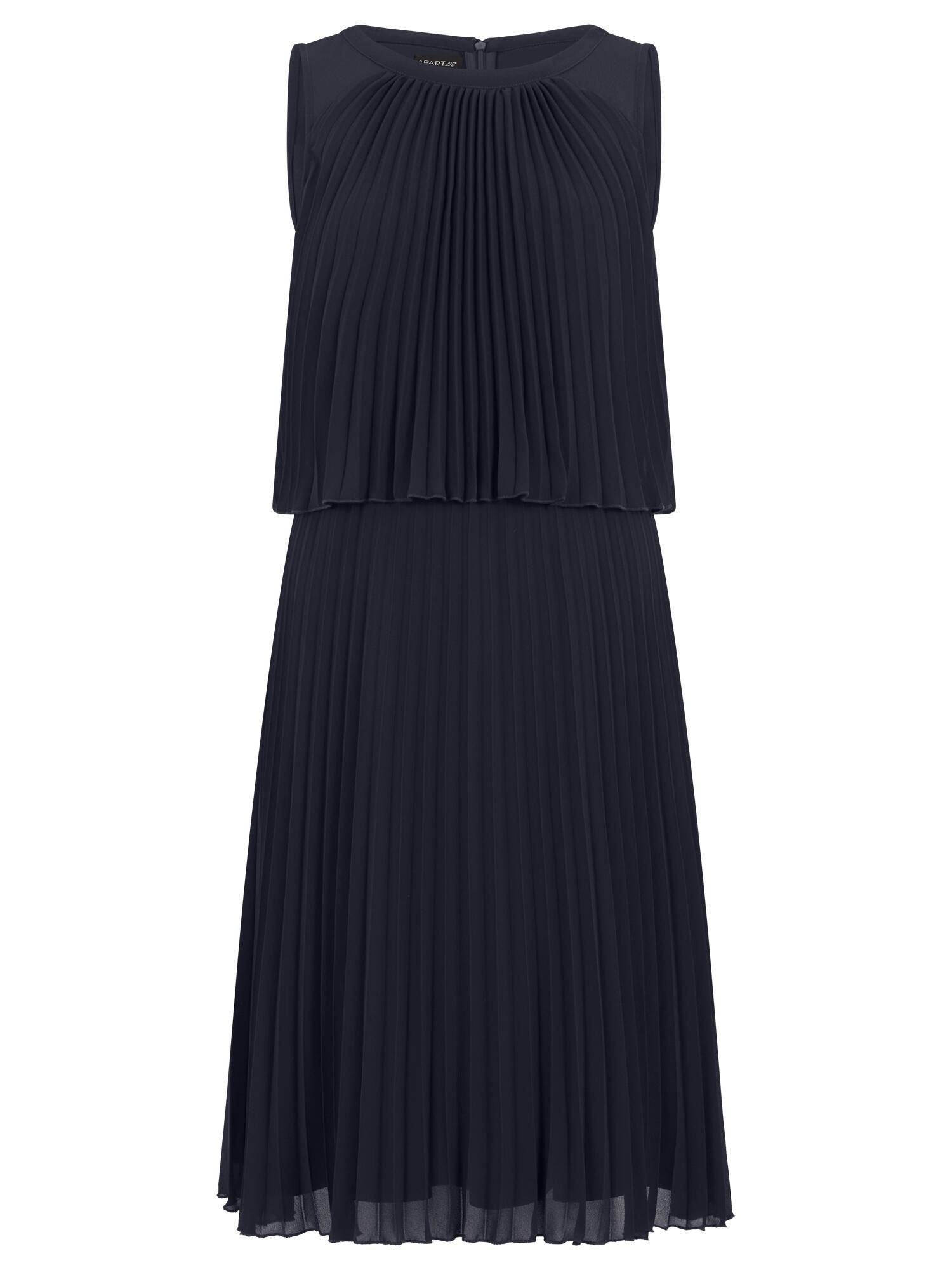 Plisseekleid Midi aus Chiffon