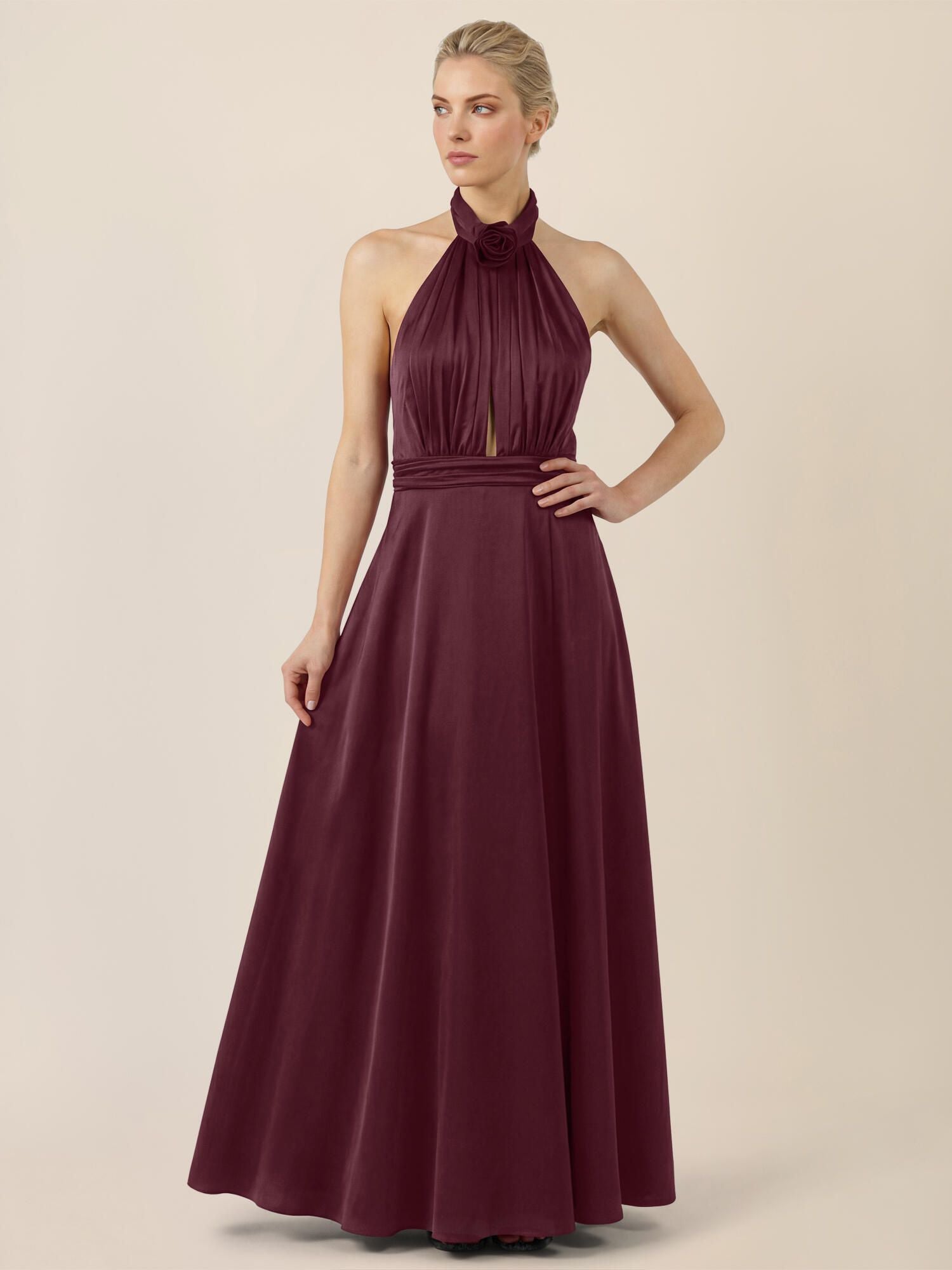 Neckholderkleid Maxi