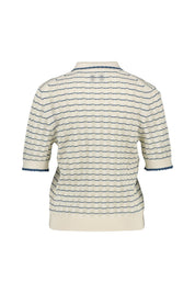 Strick-Poloshirt aus Baumwolle