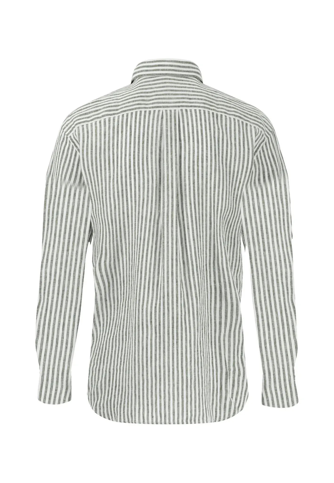 Leinenhemd gestreift Regular Fit