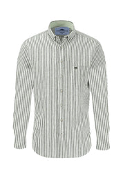 Leinenhemd gestreift Regular Fit