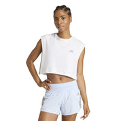Top cropped aus Baumwolle