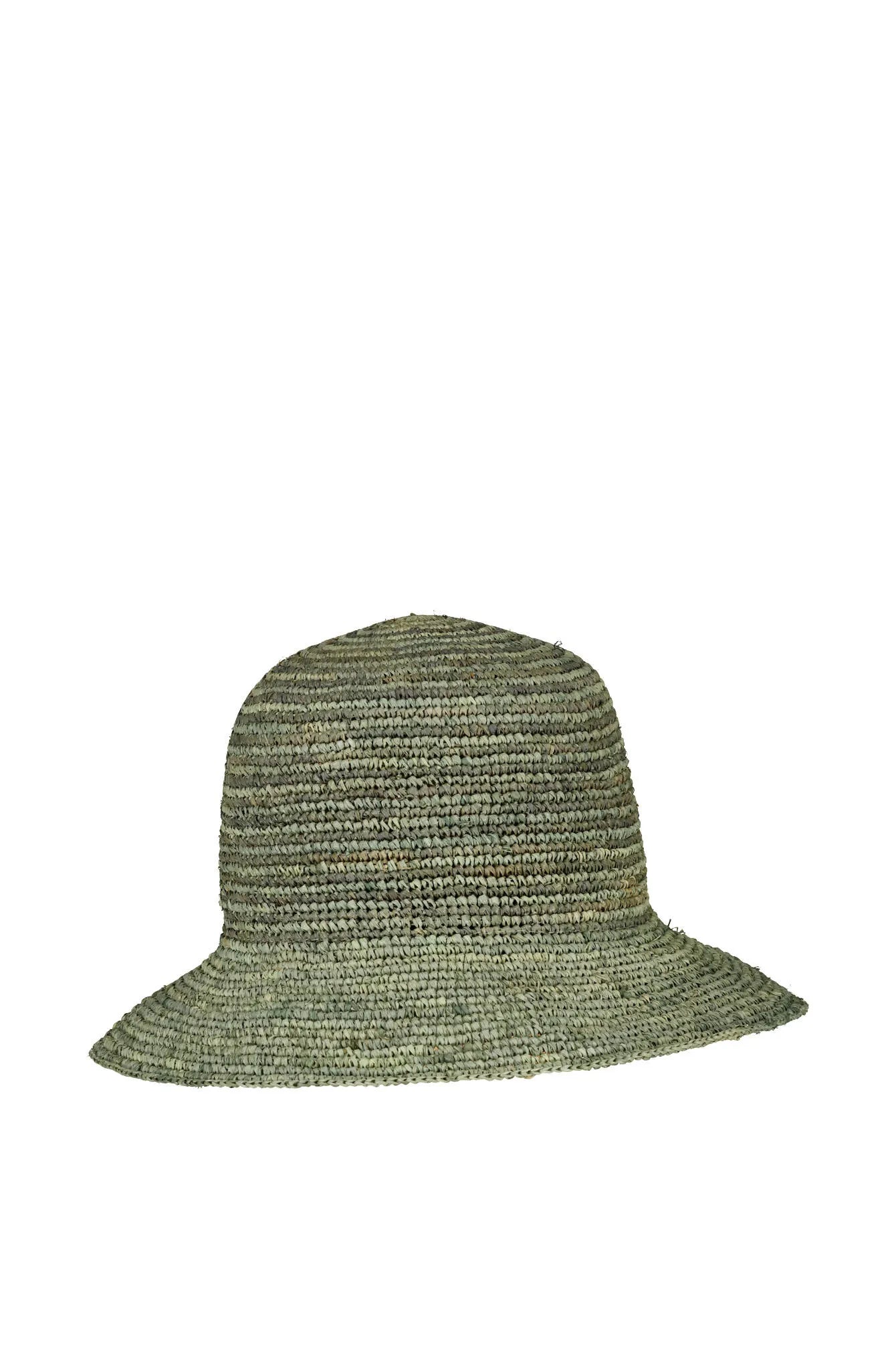 Raffiastroh Glocke, gras/khaki