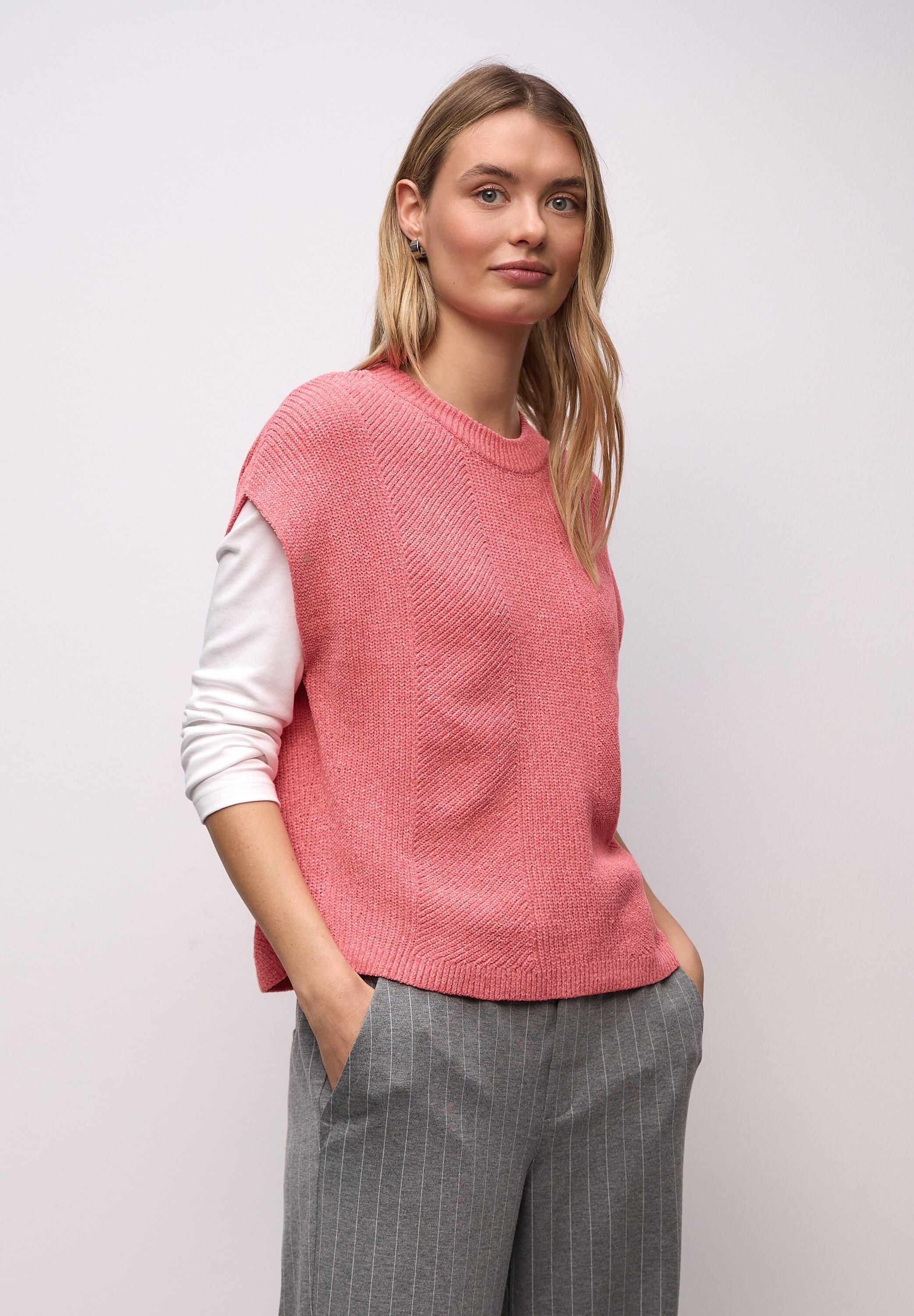 Strickpullunder mit Rundhalsausschnitt