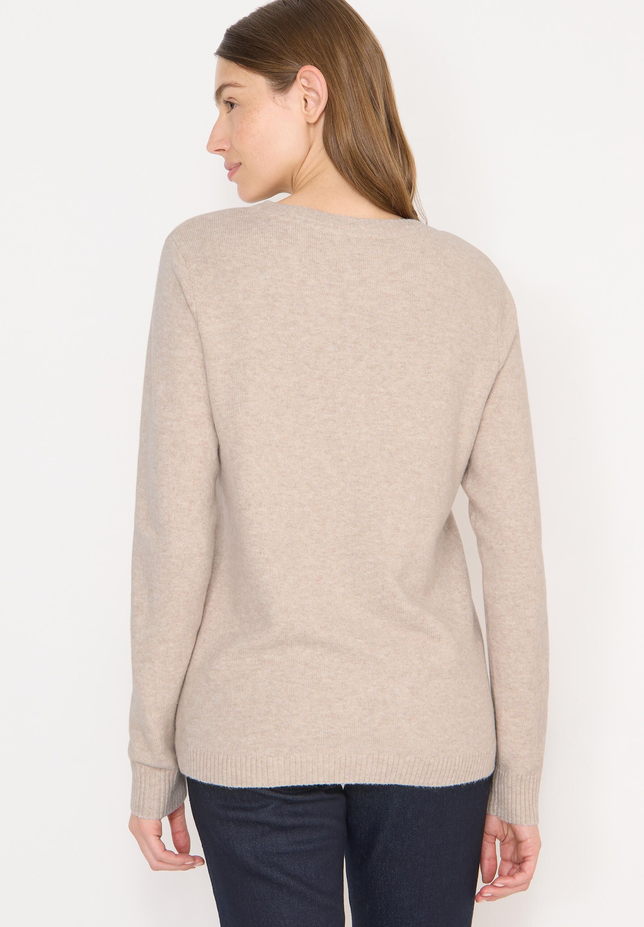 Strickpullover aus Baumwollmix