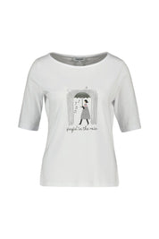 T-Shirt aus Baumwollmix