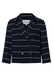 Blazer gestreift aus Baumwollmix