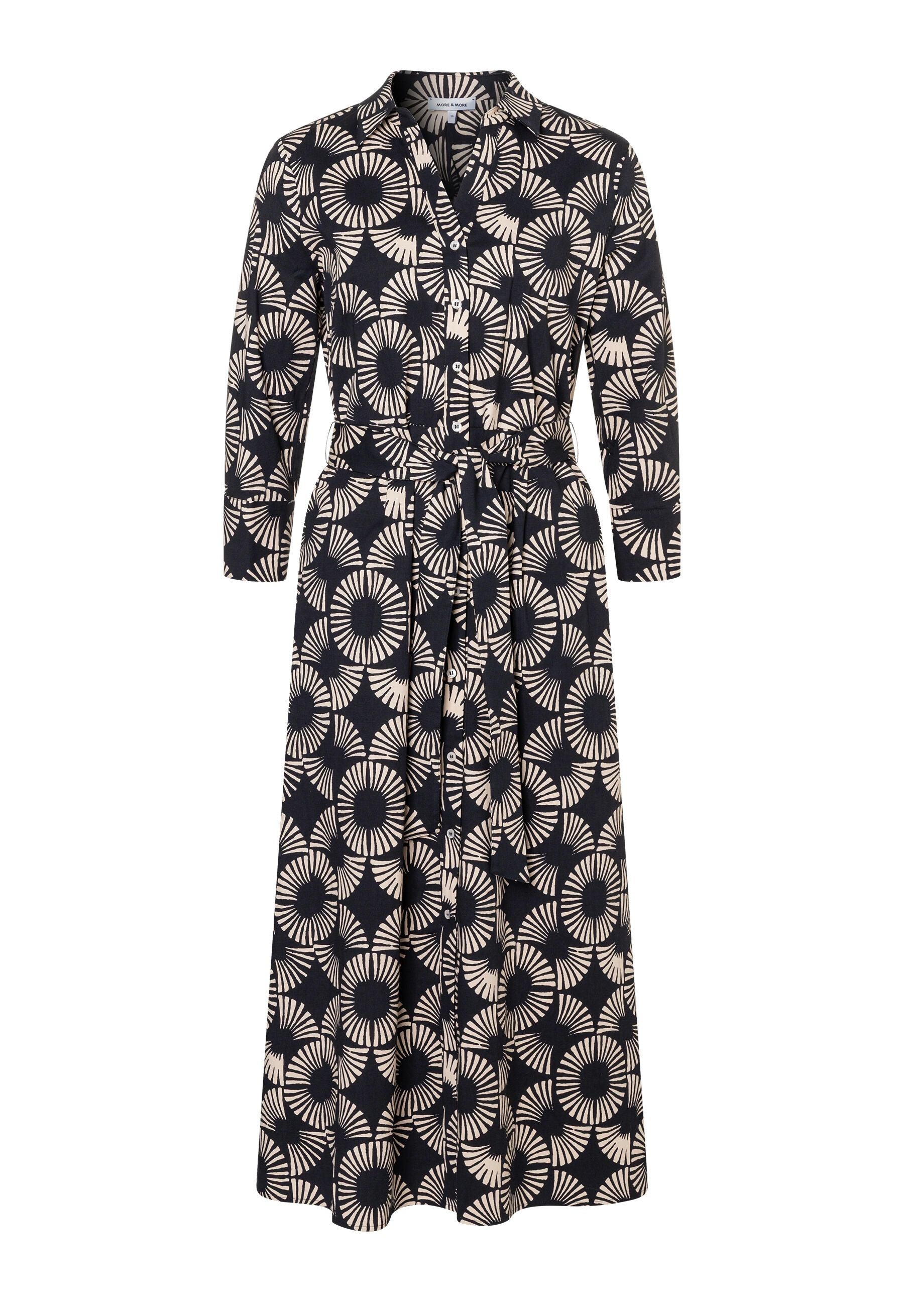 Hemdblusenkleid Maxi aus Baumwolle