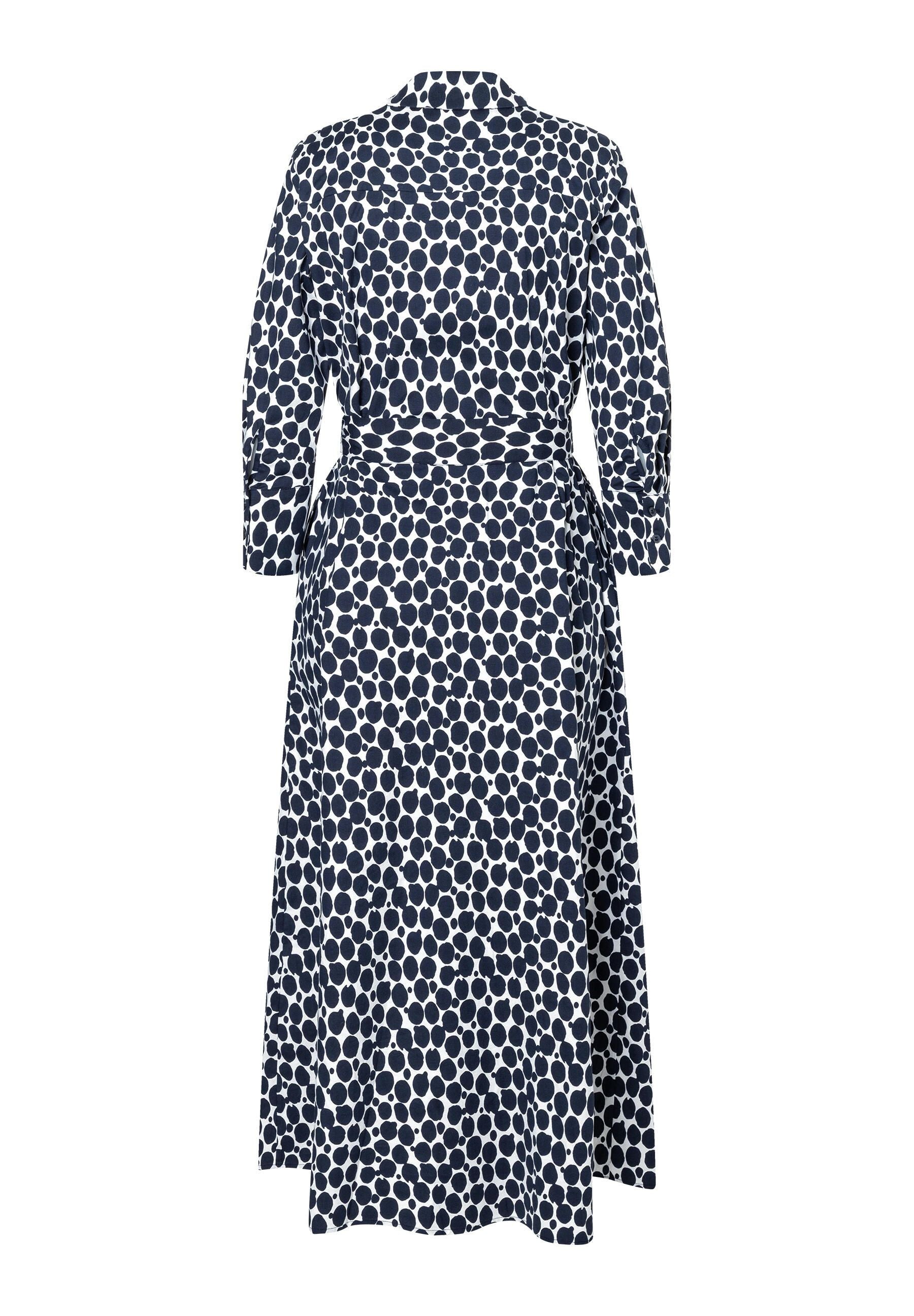 Hemdblusenkleid Maxi aus Baumwolle
