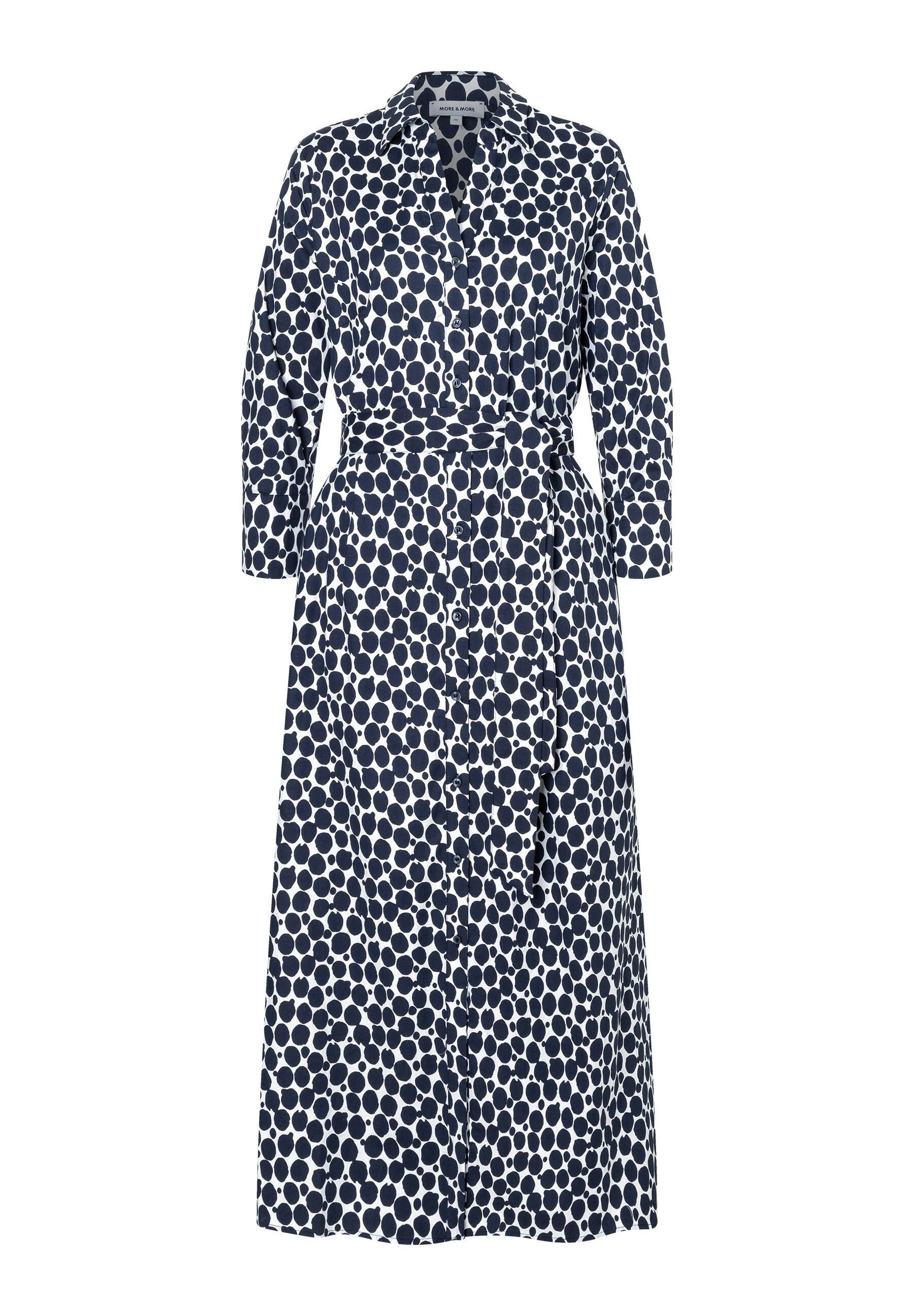 Hemdblusenkleid Maxi aus Baumwolle
