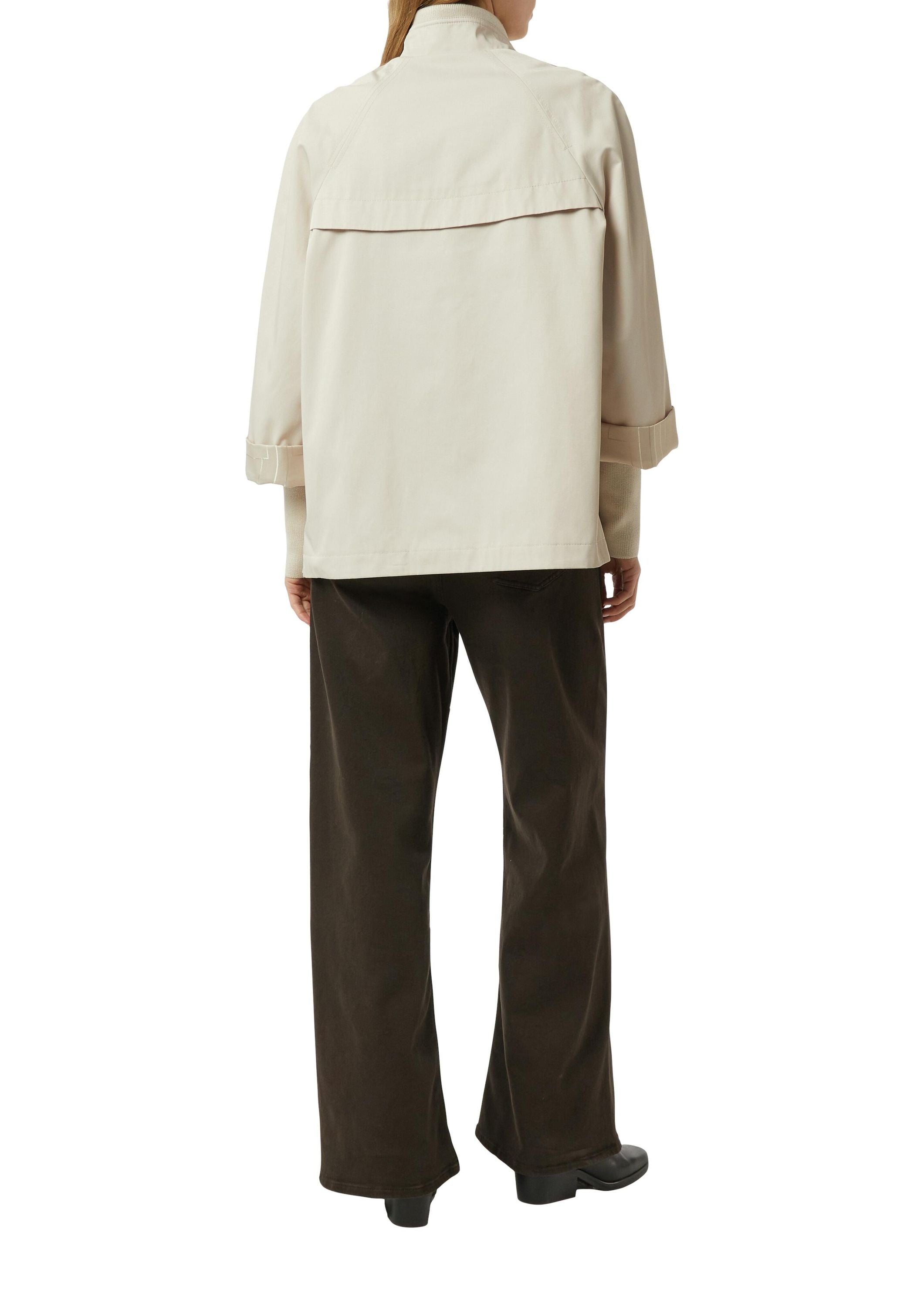 Cape-Jacke mit Stehkragen