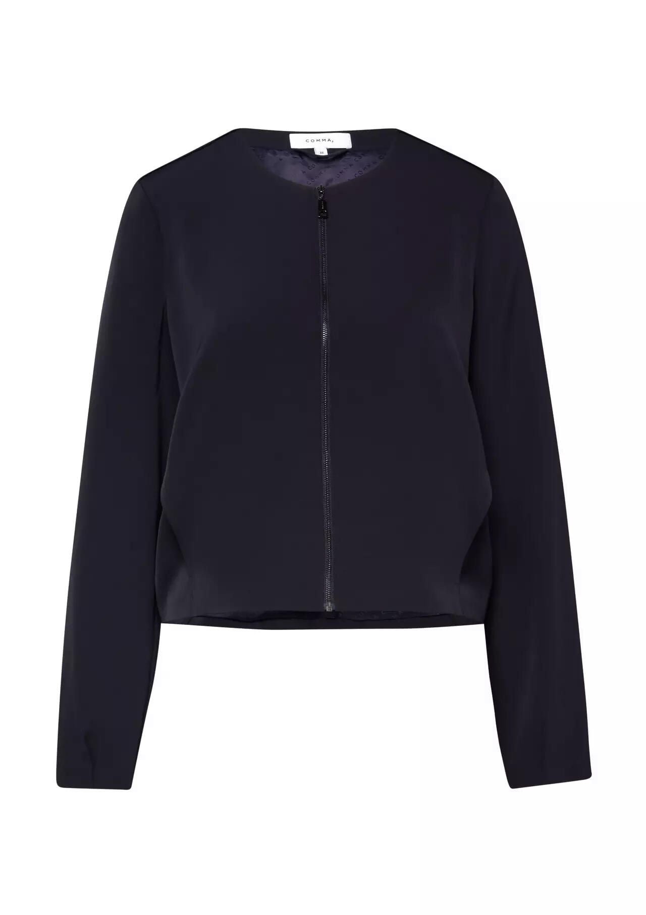 Blouson mit Rundhalsausschnitt