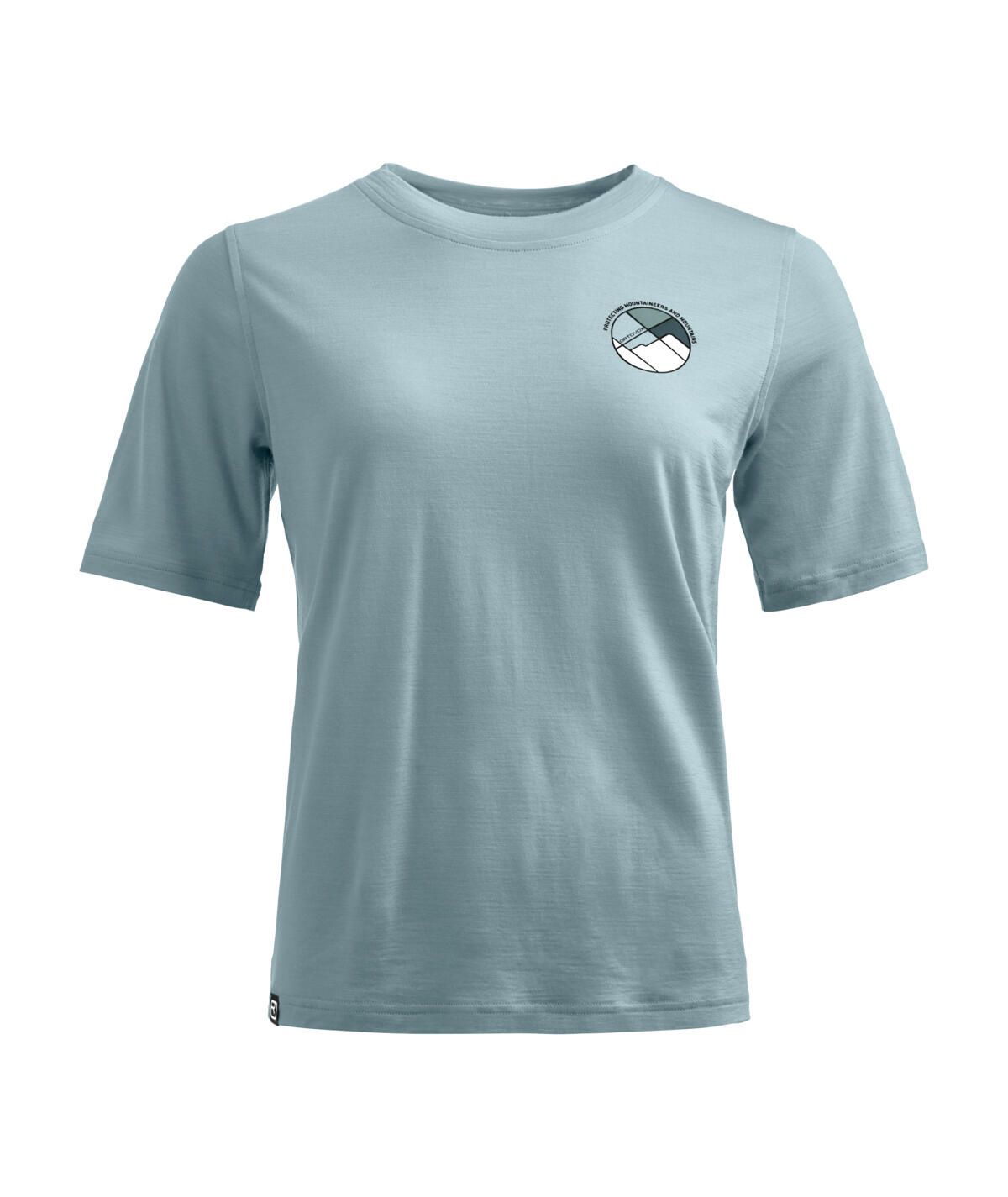 T-Shirt aus Schurwollmix