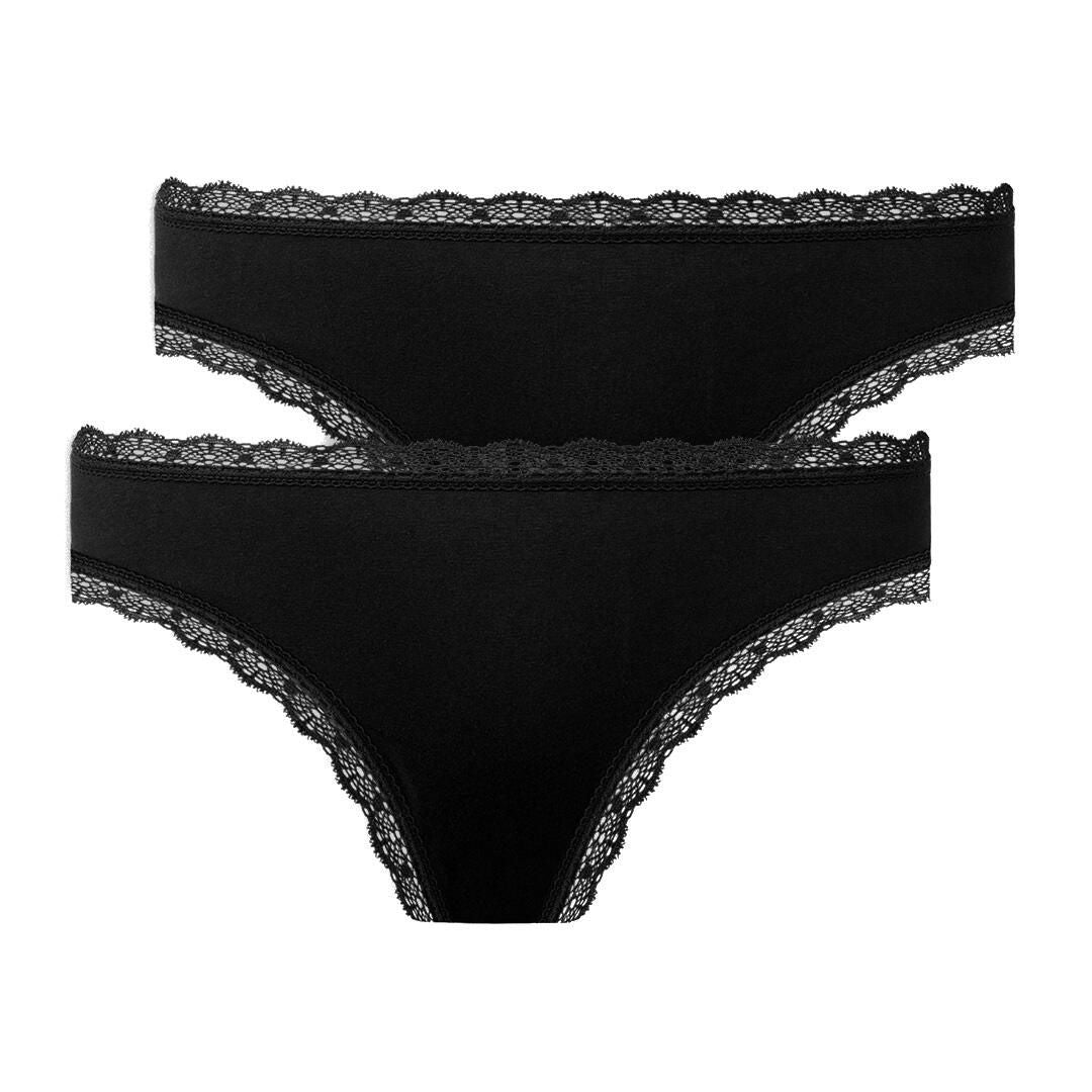 2er-Pack Lace Thongs