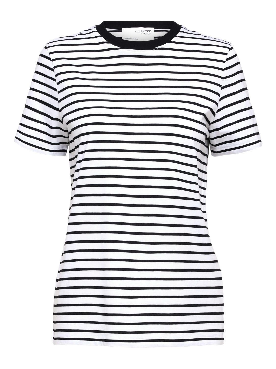 T-Shirt gestreift aus Baumwolle