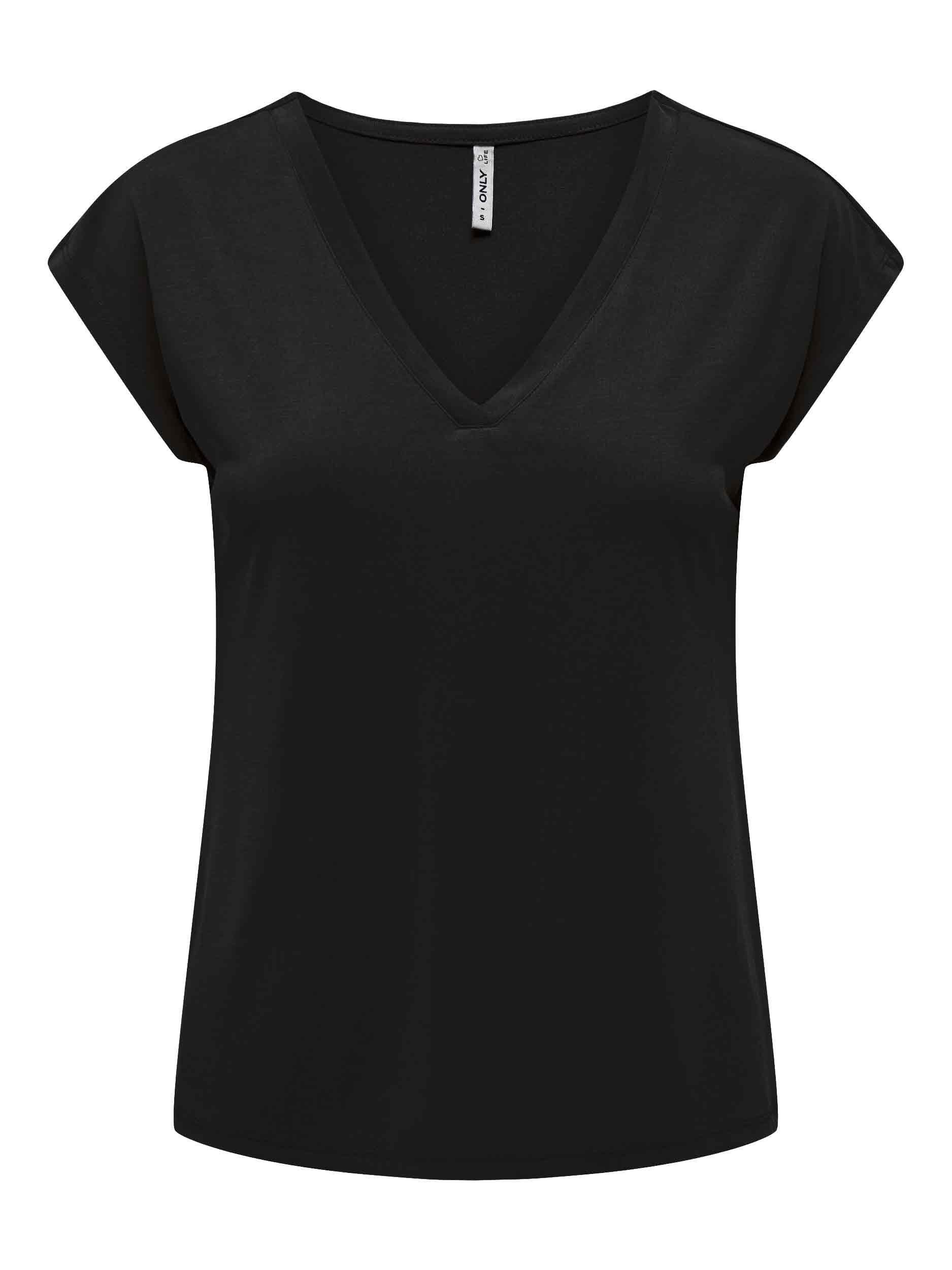 T-Shirt mit V-Neck