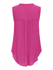 Bluse ärmellos aus Viskose