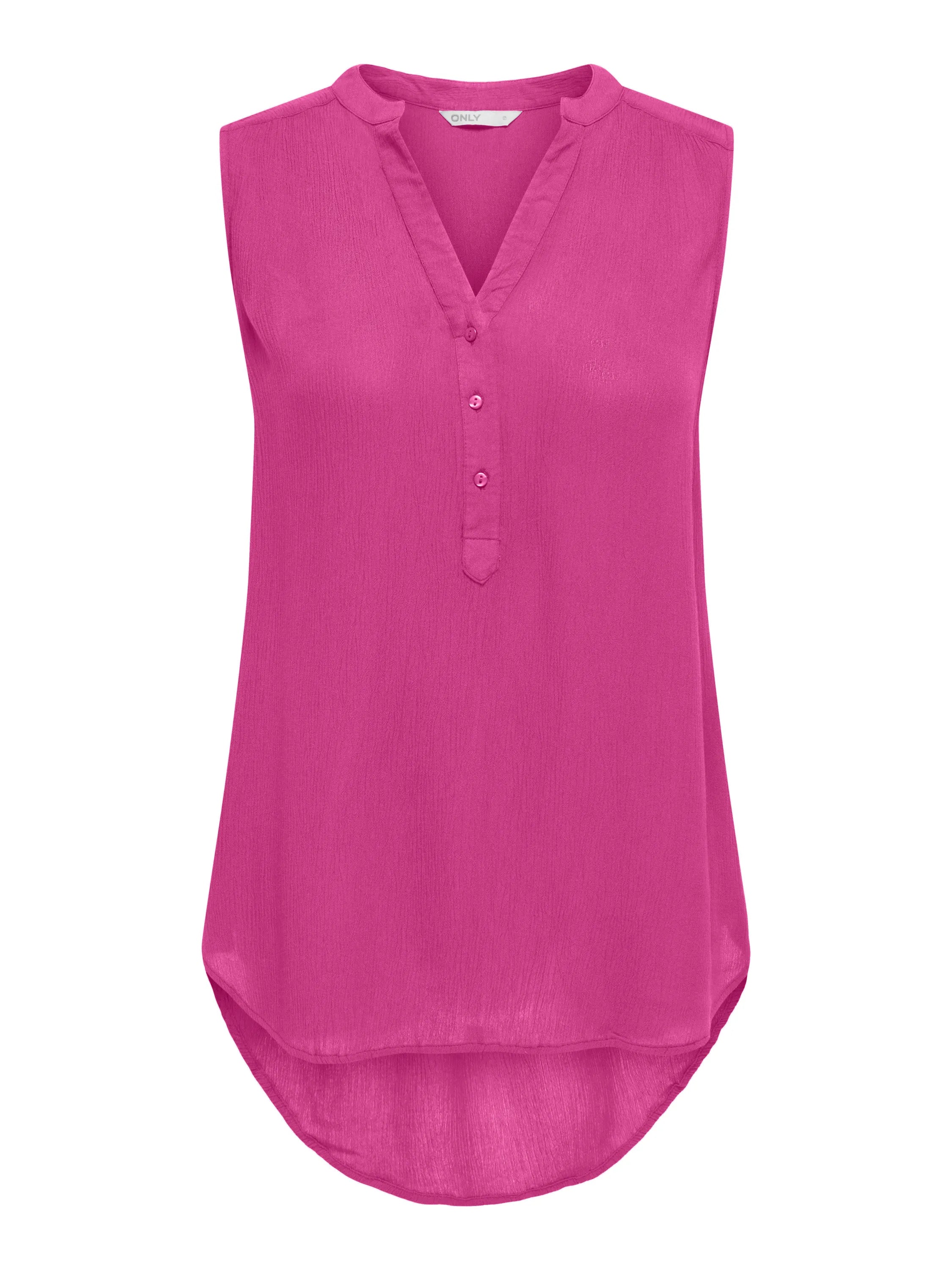 Bluse ärmellos aus Viskose