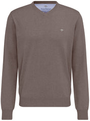 Strickpullover mit V-Ausschnitt