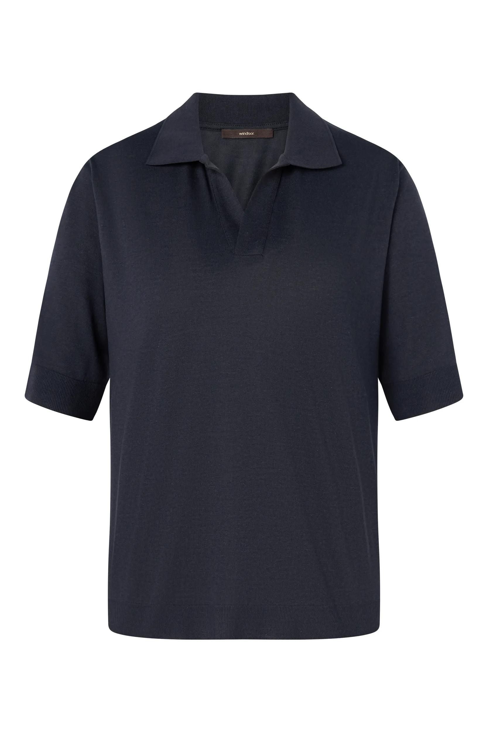 Poloshirt aus Lyocellmix