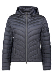 Steppjacke mit abnehmbarer Kapuze