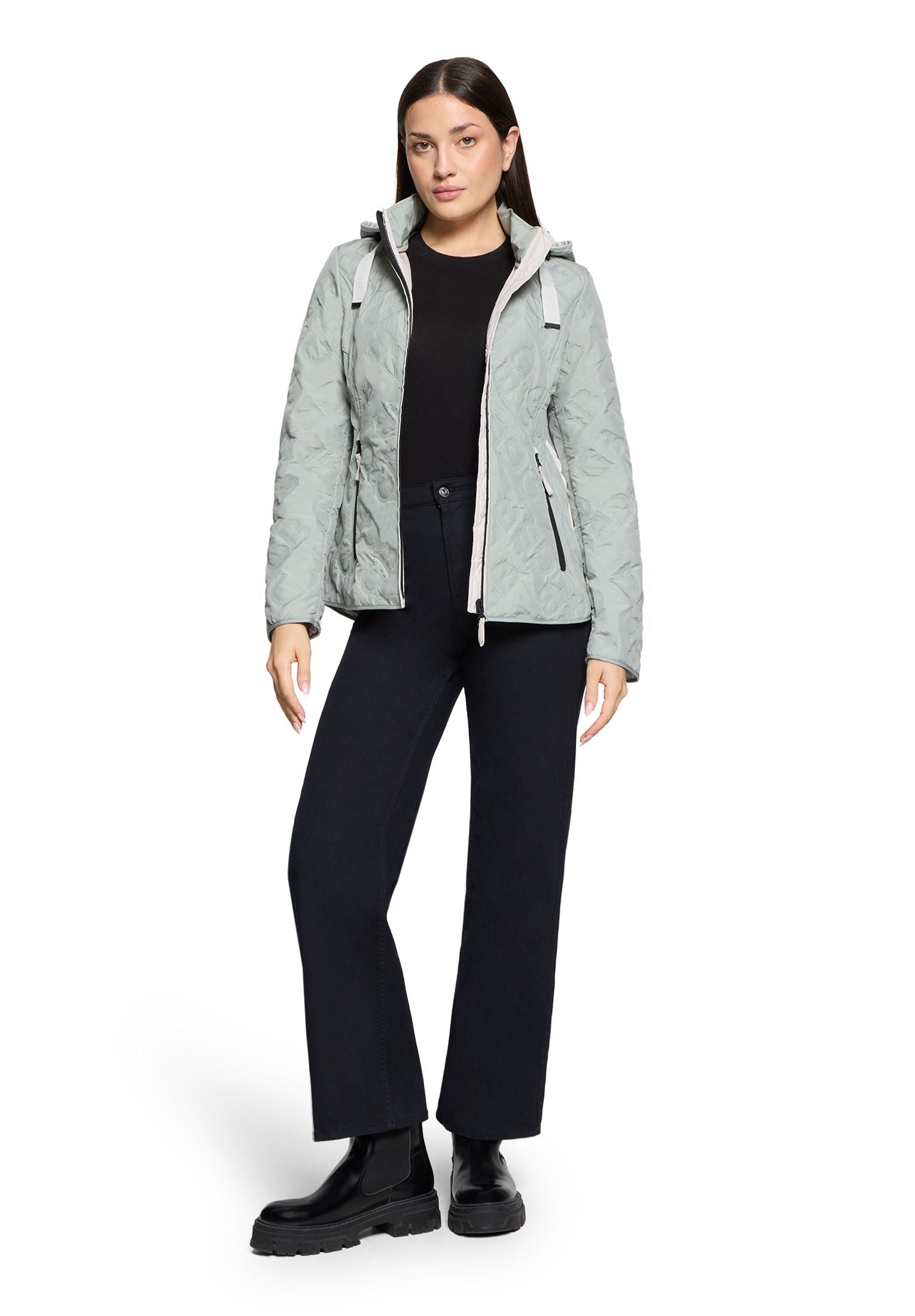 Übergangsjacke mit Kapuze