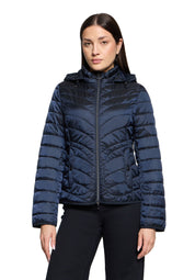 Steppjacke mit abnehmbarer Kapuze