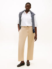 Chinohose Straight Leg aus Baumwollmix