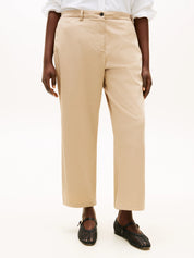 Chinohose Straight Leg aus Baumwollmix