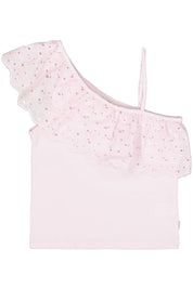 One-Shoulder-Top aus Baumwolle