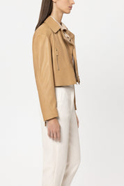 Lederjacke in Bikeroptik