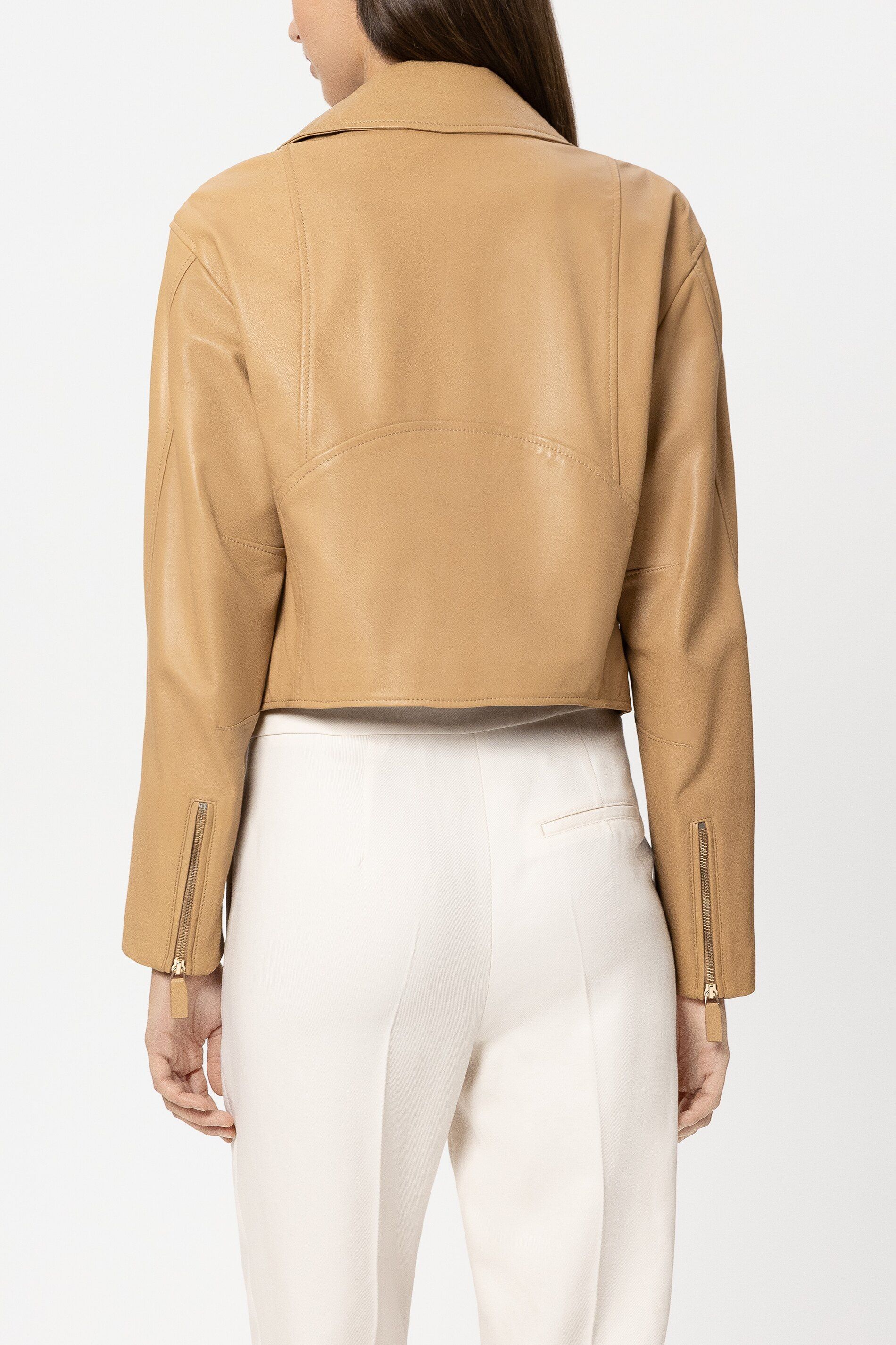 Lederjacke in Bikeroptik