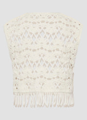 Strickweste aus Baumwolle