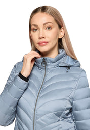 Steppjacke mit abnehmbarer Kapuze